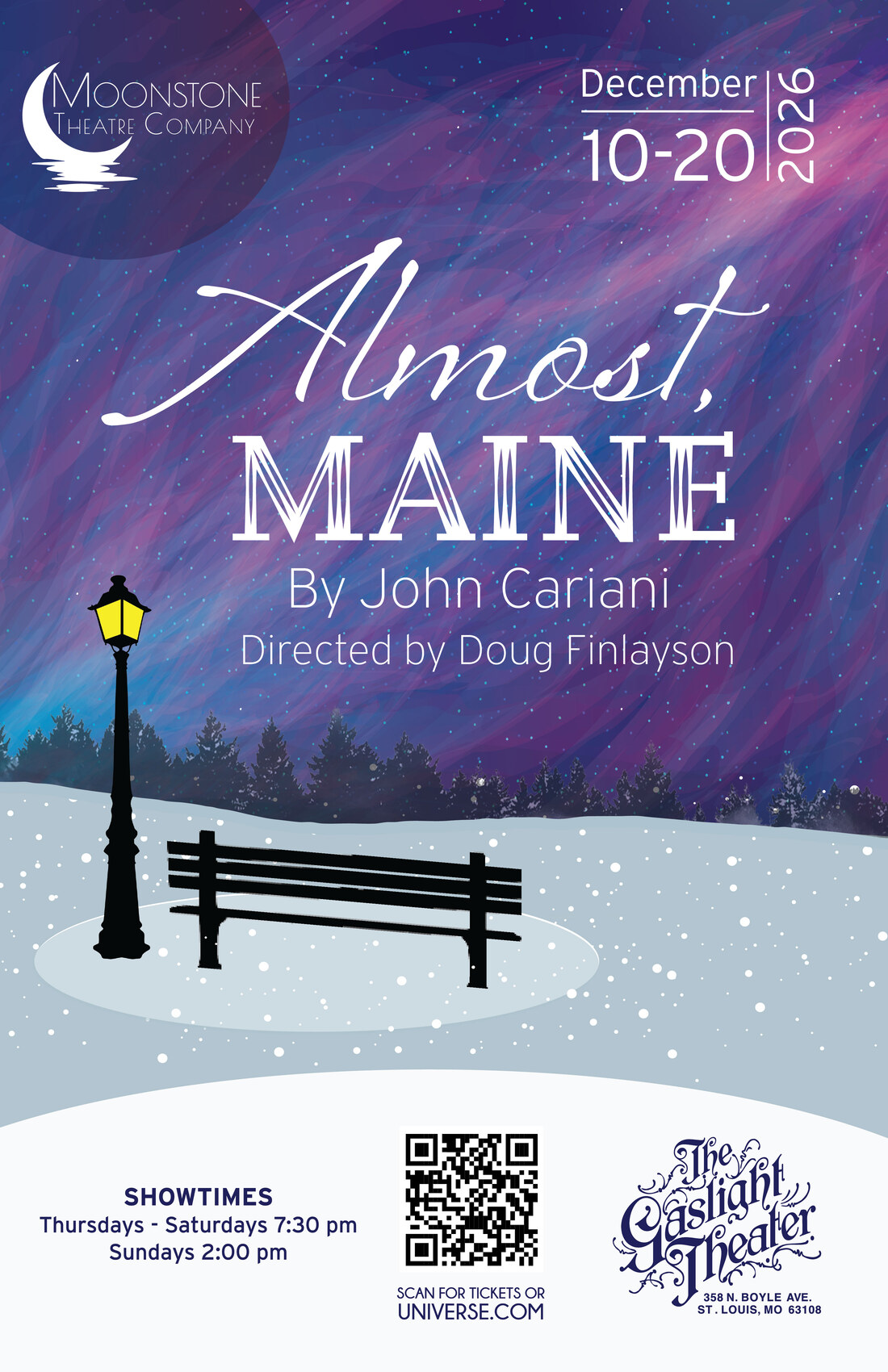 Almost, Maine, December 10 to 20, 2026