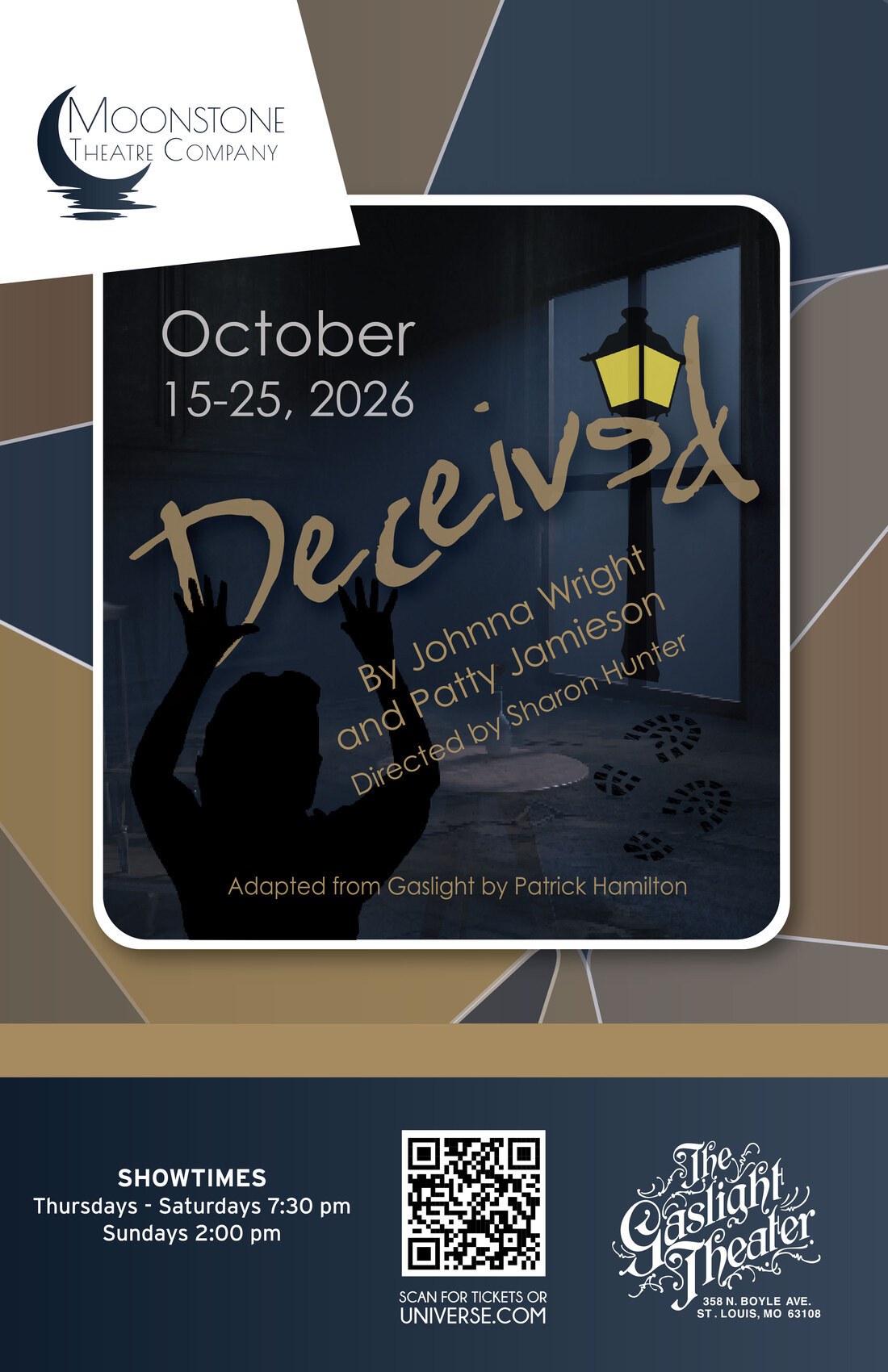 Deceived, October 15 to 25, 2026
